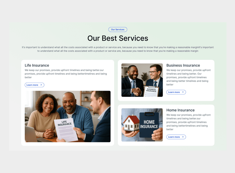 Feature Service Card Grid Image